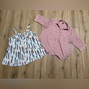 Torrid Bundle of 2 Multicolor Lightweight Summer Tops Size 1 1X 14-16